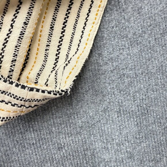BP Linen Blend Striped Stitch Cropped Kimono Jacket Boho Tribal Size 1X - Picture 16 of 16